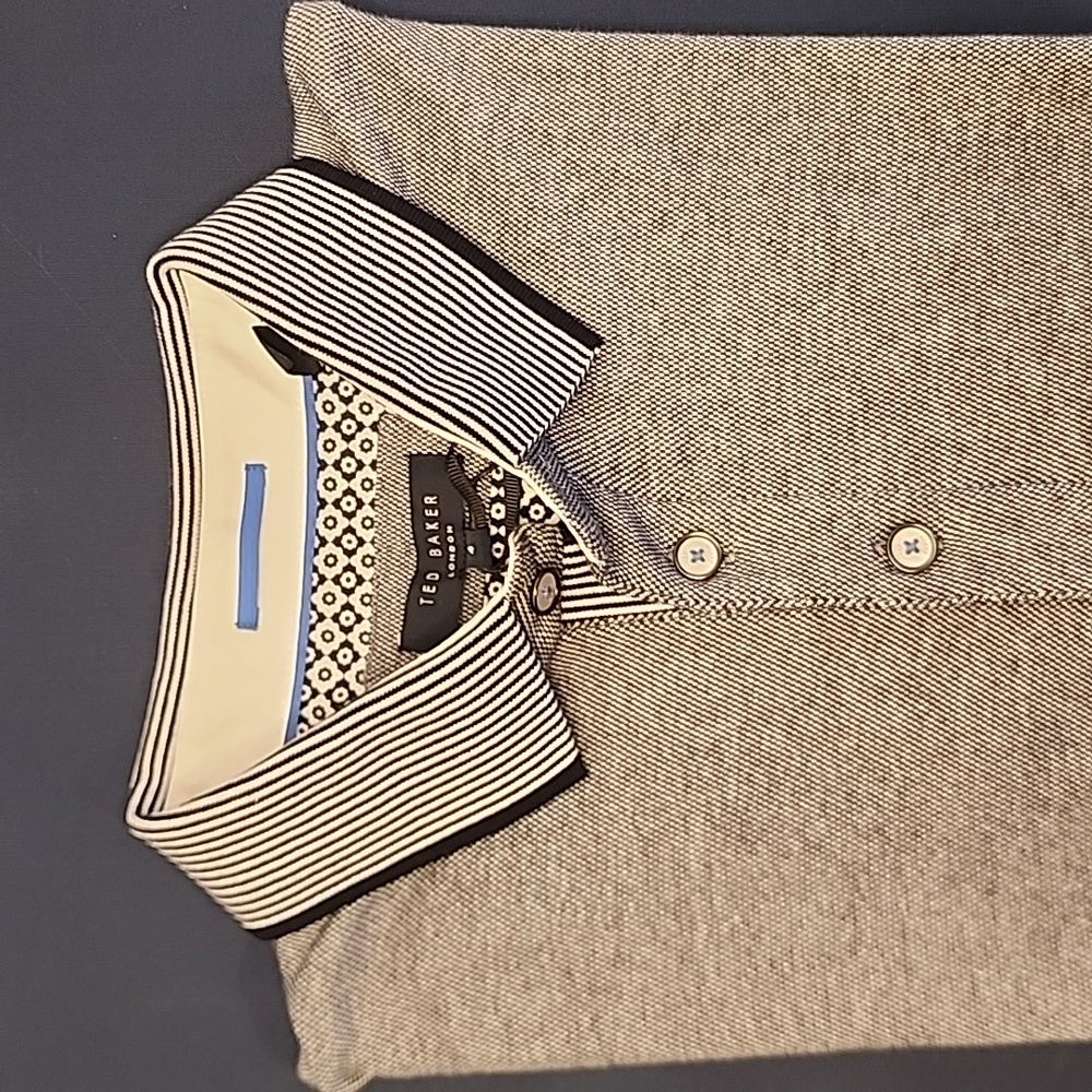 NWT Ted Baker Polo Grey Sz 4